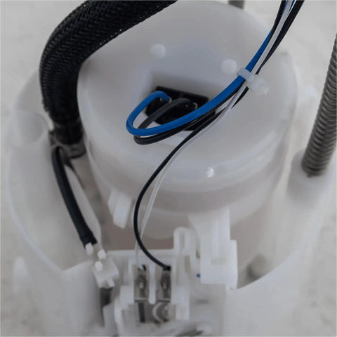 Close-up of a Plug And Play Ride-Ready Electric Fuel Pump Module Assembly With Sending Unit Replacement For Toyota Yaris 2006-2018 And Scion xD 2008-2014 1.5L And 1.8L Direct Fit With Interchange SP9031M