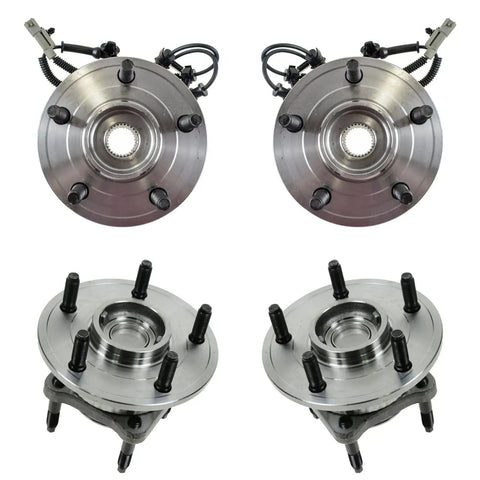 Front And Rear Wheel Bearing And Hub Assembly Set Four Piece Direct Fit For 2005 2010 Jeep Grand Cherokee And 2006 2010 Commander