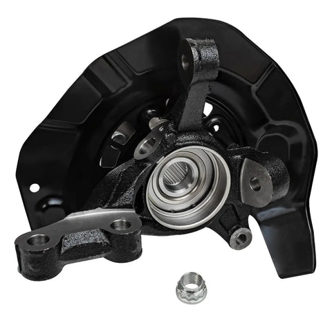 Front Two Piece Steering Knuckles and Wheel Hub Bearings Replacement Kit for Lexus RX330 RX350 RX400h and Toyota Highlander Hybrid 2004-2009 OEM-Grade Includes Two Knuckles