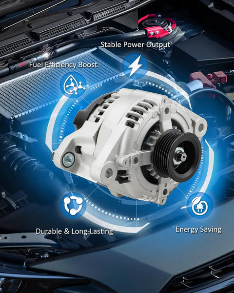 Beefed-Up 150 Amp Alternator Replacement For Santa Fe Sport 2.4L 2017-2018, Sonata 2.4L 2015-2019, Optima 2.4L 2016-2020