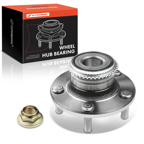Rear Wheel Bearing Hub Assembly with ABS Ring for Mitsubishi Lancer 2004 2006 and Outlander 2003 2006 5 Lug FWD