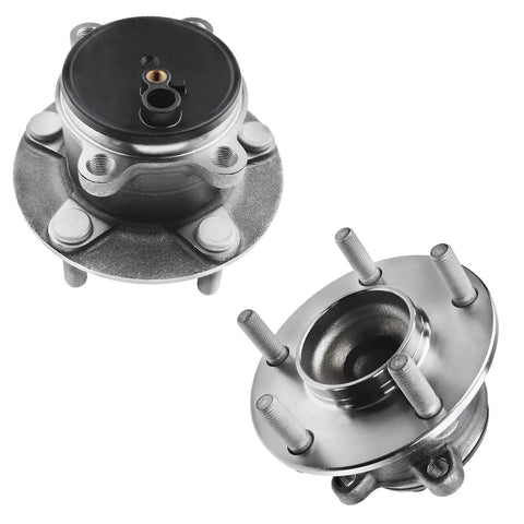 Japan Built Front And Rear Wheel Bearing And Hub Assembly Kit For Mazda 3 And Mazda 3 Sport 2014 2015 2016 2017 2018 5 Bolt ABS Encoder 4 Piece Replacement Set