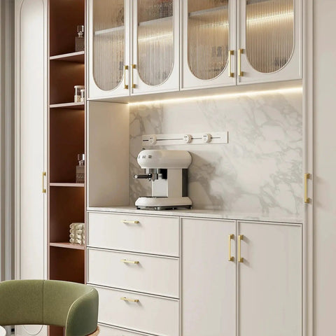 Kitchen cabinets with Gold Cabinet Pulls 10 Pack With Six And A Quarter Inch Hole Center Square Drawer Hardware Zinc Alloy Brushed Brass Finish