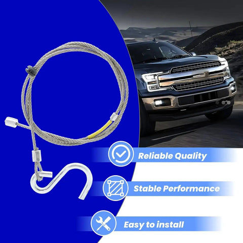 Safety Cable Assembly For UFP A 60 Disc And Drum Brake Actuators Replacement 34370 32264K 07119500 shown with installation details