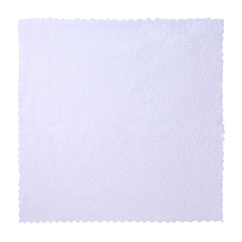 White Edgeless 200 GSM Microfiber Cloth 12x12 Inches, part of Reusable 50 Pack with Dispenser
