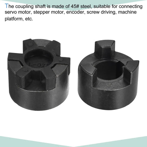 Two Beefy Flexible Coupling Shafts 19 To 20 mm Bore 51 mm Length By 44 mm Outer Diameter Motor Coupler Joints made of 45# steel.