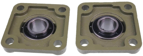 1 Inch Four Bolt Flange Bearing Set Screws F4B-SC-100 UCF205-16 SF-1 FY-1-TM for Industrial Machinery, front view