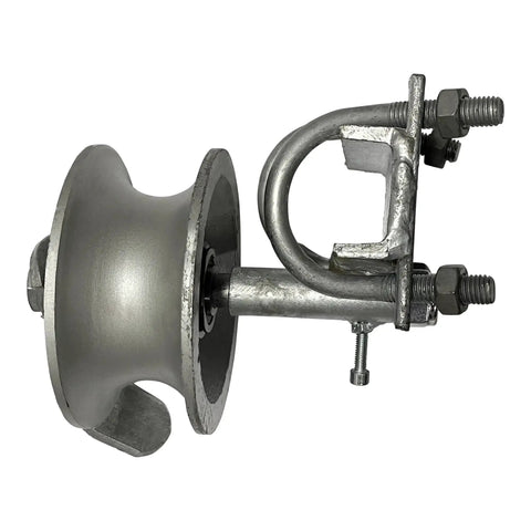 Rear Pipe Track Wheel For Chain Link Sliding Gates With Machined Cast Steel Wheel And Maintenance Free Bearings, side view