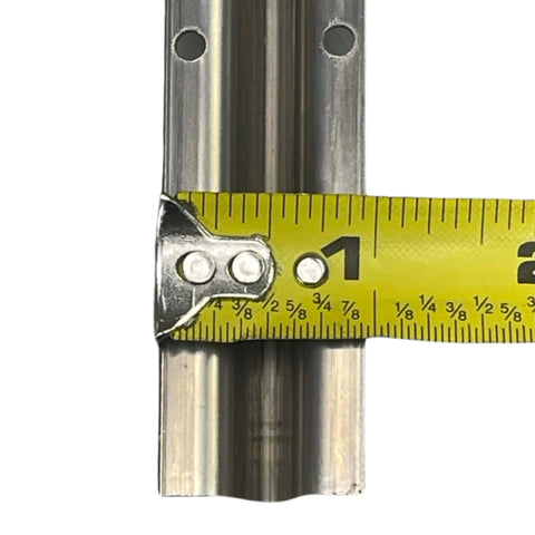 Heavy Duty Screw Down Track For Sliding Glass Doors, Stainless Steel Patio Door Track Replacement Hardware, 6 Ft Length