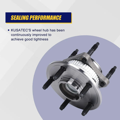Rear Wheel Bearing And Hub Assembly Set Of 2 512302 For Jeep Commander 2006 2010 And Grand Cherokee 2005 2010 Rear With 5 Lug Bolts And ABS Replacement Part Ready To Roll Drop In Fit