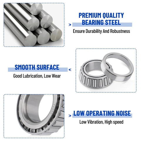 Boat Trailer Axle Bearing Kit Set For Tandem 5200 7000 Lb Axles With D42 Spindle includes premium steel and smooth bearings