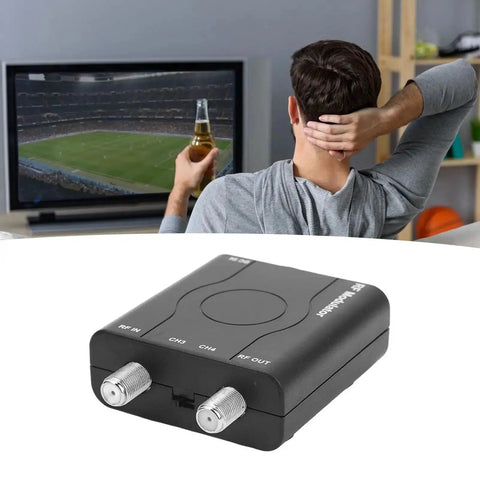 RF Modulator Adapter With HDMI Input For NTSC Output And 1080P PLL Controlled VHF Modulation Coaxial Converter For Old School TVs