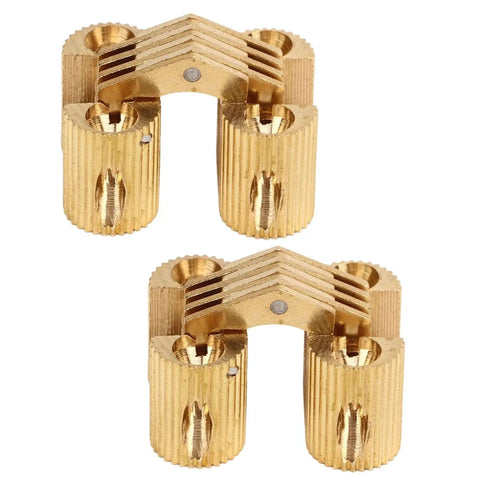 Hidden Copper Hinge Set Two Piece 180 Degree Heavy Duty Hinge For DIY Wood Projects High Hardness Large Load Capacity Safe Smooth Operation
