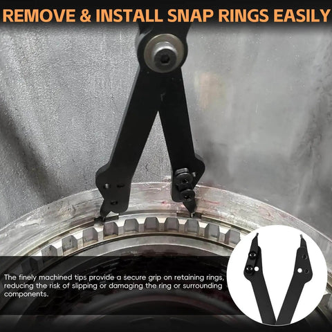 Internal Retaining Ring Pliers For GM Transmissions Large Snap Ring Pliers Fits 5L40 5L50 6L50 6L80 6L90 Beefy Heavy Duty Tool displayed