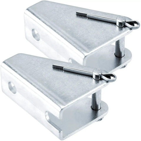 Heavy Duty Metal Mounting Brackets For Linear Actuators, 180 Degree Rotation, Silver, 2 Pack