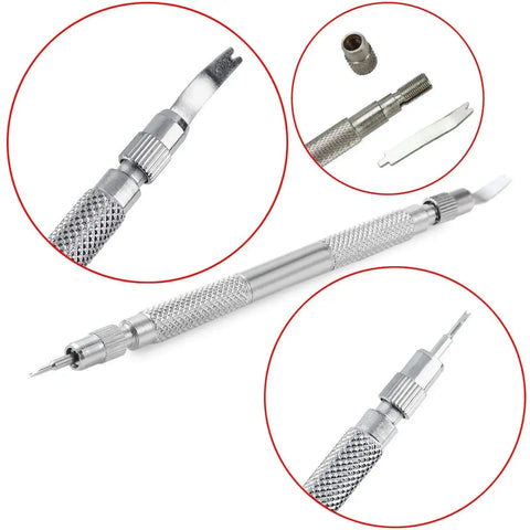 360 Piece Watch Band Link Pins And Spring Bars Set With Removal Tool And Plastic Case For 8mm To 25mm Stainless Steel Bands close-up view
