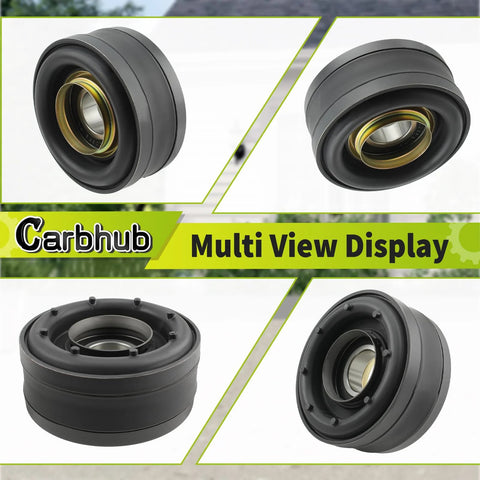 Direct Fit Drive Shaft Center Support Bearing For Nissan Infiniti Pathfinder Frontier D21 Pickup Replacement Bearing With Part Numbers 3752141L28 C7521W1085 3752141L25 37521W1025 37521W1027 shown in multi-view angles