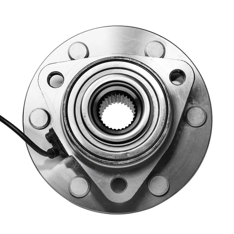 Front view of Left Or Right Wheel Hub And Bearing Assembly For Infiniti QX56 Nissan Titan Armada Pathfinder 6 Lug With ABS Pair AUQDD 515066