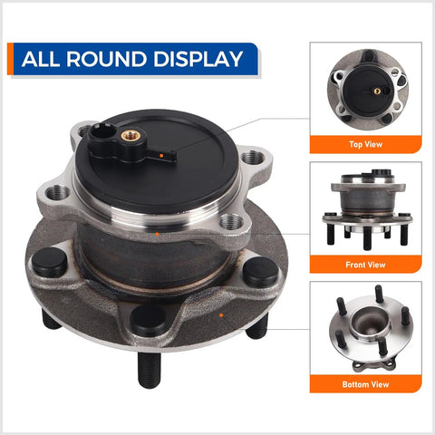 Set Of 2 Rear Wheel Hub And Bearing Assembly 512519 For Mazda 6 2014 To 2020 And CX-5 2013 To 2020 OE Grade Drop In Replacement Durable