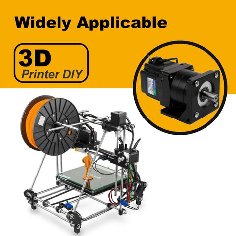 Nema 23 Stepper Motor Mounting Bracket Set Two Pack Alloy Steel L Shaped Fixed Mounts for 3D printer assembly view