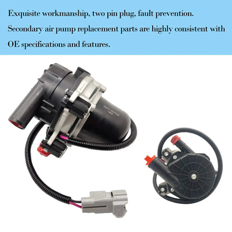 Two Pack Secondary Air Pump Replacement For Toyota Tundra Sequoia Lexus LX570 Land Cruiser 2007 2013 Models showing full view
