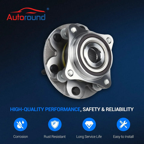 Front Wheel Bearing And Hub Assembly Six Lug With ABS Direct Fit For 4x4 Toyota 4Runner FJ Cruiser Tacoma And Lexus GX460 GX470