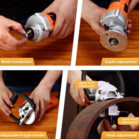 Powerful 850W Handheld Chamfer Tool For Trimming Beveling And Deburring, 120V 60Hz Metal Chamfering Machine PT-100 adjustments.