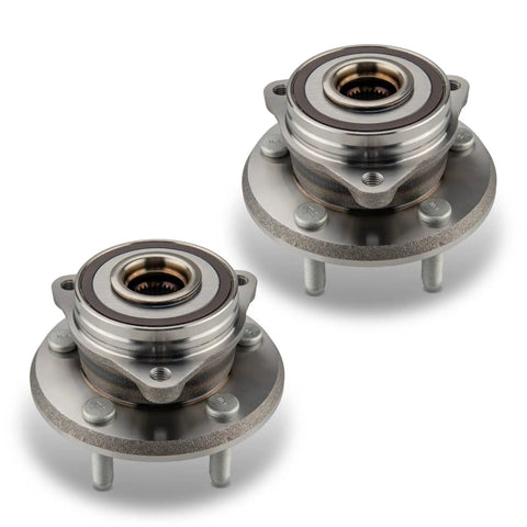 Exact Replacement 513324 Front Wheel Bearing Hub Assembly Fits Jeep Grand Cherokee 2011-2021, Dodge Durango 2011-2023, 2 Piece 5 Lug Hub Set