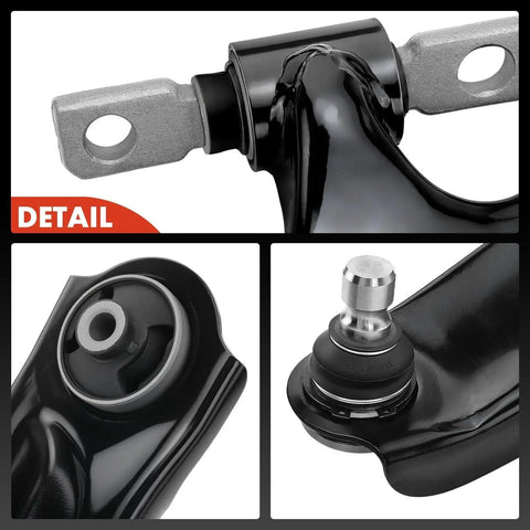 Close-up of Two Front Lower Control Arm Kit With Ball Joints And Bushings For Nissan Rogue 2014 2020 Rogue Sport 2017 2022 Qashqai 2017 2023