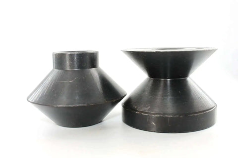 90 Degree Hem Roll Dies Set For Bead Roller, 19.05mm Three Quarters Inch Finish, Fits 22mm Shafts, Black Oxide Coated
