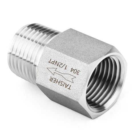 TAISHER 2-pack 304 stainless steel 1/2 in NPT male x 1/2 in NPT female check valve
