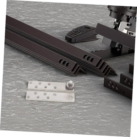 Heavy Duty Hidden Hinges For Doors Made Of Stainless Steel 360 Degree Pivot Hinge System displayed on a textured surface