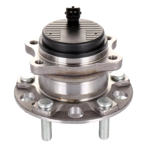 Front view of Beefed-Up Rear Wheel Bearing And Hub Assembly With ABS For Hyundai Sonata 2015-2019, Tucson 2016-2021, 5-lug
