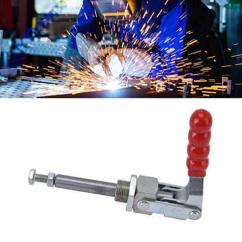 Rugged Heavy Duty Push Pull Toggle Clamp With 701 Lbs Holding Capacity, 180 Degree Quick Release For Woodworking Jigs And Fixtures