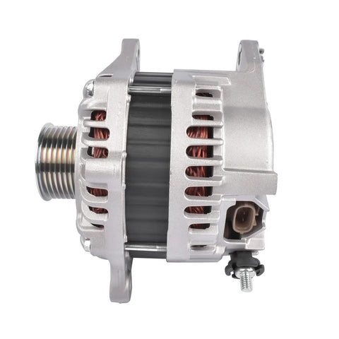 Side view of 150 Amp 12 Volt Alternator Replacement Direct Fit for Infiniti JX35 QX60 Nissan Murano Pathfinder 2013-2016