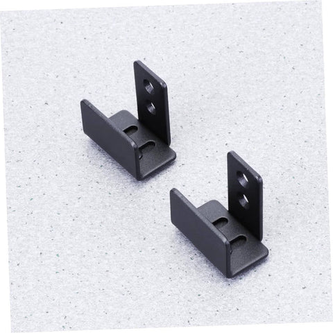 Barn Door Track Stop Floor Guide Ground Mount Adjustable Black Carbon Steel Hardware Kit For Sliding Doors Works On Pre Grooved Or Non Grooved Doors Easy To Install DIY Barn Door Accessory