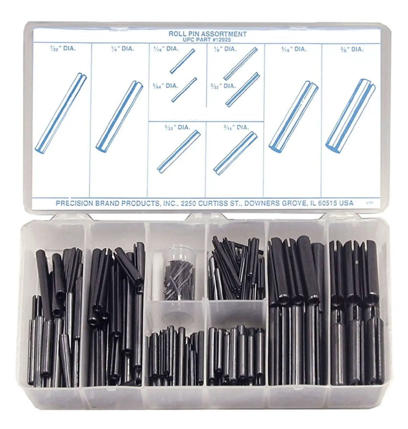 Roll Pin Kit 300 Piece Assortment With Chamfered Ends ...