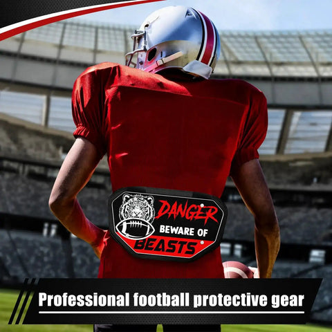 Football Back Plate Lower Back Pads For Players Ventilated Foam Padding And Durable Panels Rear Protector Gear For Youth And Men