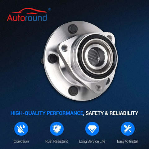 Beefed Up Front Wheel Hub Bearing Assembly For Dodge Ram 1500 4x4 1994 1995 1996 1997 1998 1999 5 Lug Non ABS