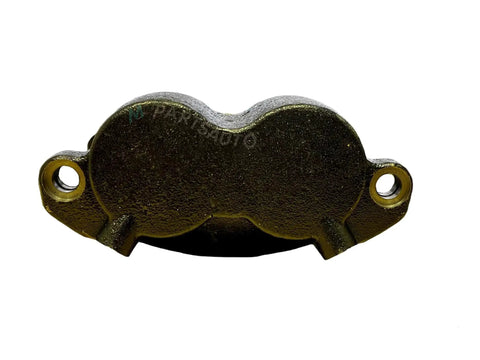 M-parts disc brake caliper for Dexter 10K/12K brake assemblies with bleeder screws, front view