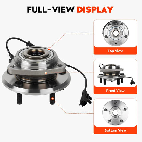 Front Wheel Hub Bearing Assembly For Jeep Wrangler JK 2011-2017 2018 4WD With ABS Replacement 513369 5 Lug 32 Splines