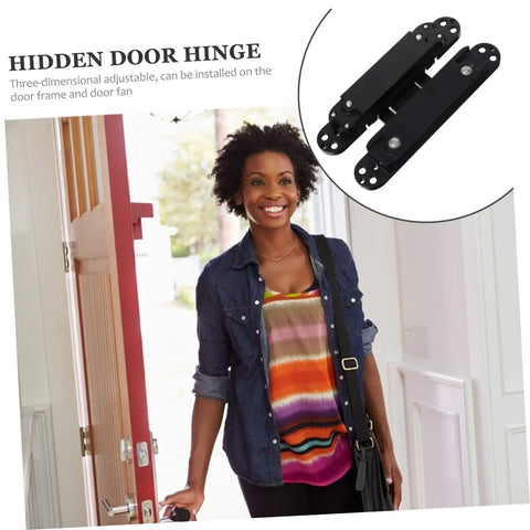 Invisible Door Hinge 180 Degree Swing for Concealed Doors and Cabinets with Three Dimensional Adjustable Alignment