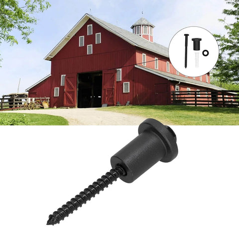 Heavy Duty Carbon Steel Barn Door Spacer Kit With Wall Mount Brackets Screws And Gasket Set For Secure Flush Installation