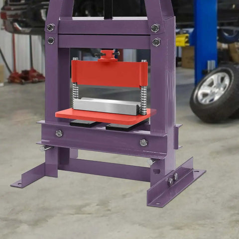 12 Inch Press Brake Attachment for Real Heavy Duty Metal Bending with 12 or 20 Ton Hydraulic Press Compatibility in use
