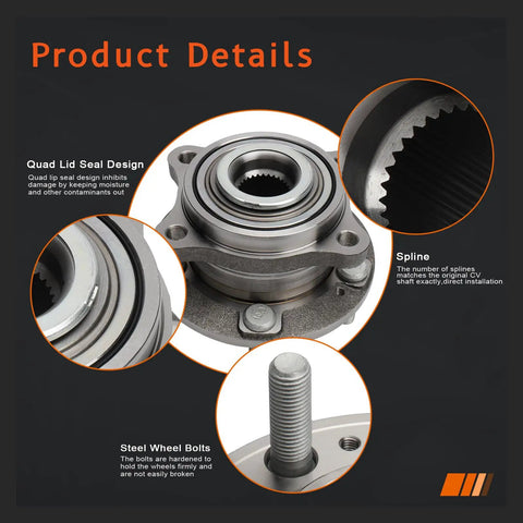 Front Wheel Hub And Bearing Assembly For Hyundai And Kia 5 Lug Without Abs Fits Nexo 19 23 Sonata with product details