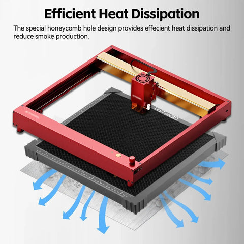 Honeycomb Laser Bed 500x500mm For XTool D1 D1 Pro S9 S10 S30 Pro And RAY5 Engravers With Beefed Up Heat Dissipation Aluminum Plate