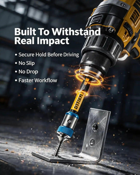 Drill using 6 Piece Magnetic Screwdriver Head Ring Set For Drill And Impact Driver, S2 Steel Double Ended PH1 PH2 PH3 Bits, 65mm And 3in Lengths