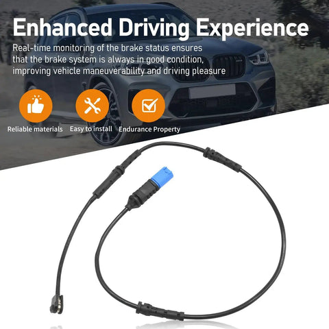 VIKKSAER front and rear brake pad wear sensor cables, blue connector, 2-pack for BMW X3 2020–2021.
