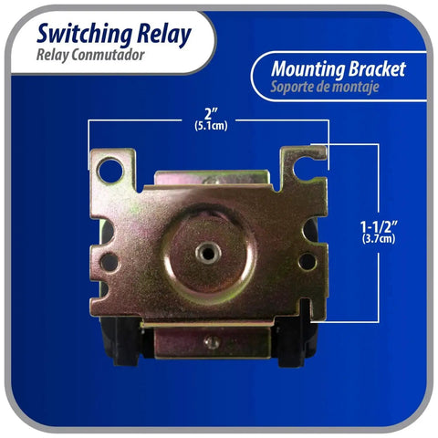 90 341 110 To 120V AC DPDT Plug N Play General Purpose Switching Relay for HVAC Fan Motor Control, mounting bracket view