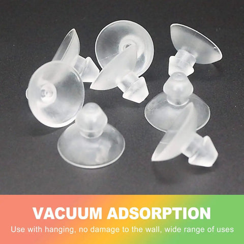 Eighteen Millimeter Glass Table Suction Cups Set Of Twenty With Clear Anti Slip Pads For Furniture Tiny Transparent Rubber Bumpers